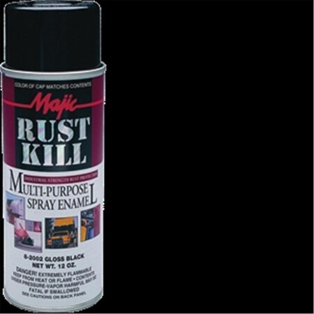 Majic Paints Majic Paints 8-2001-8 12 oz. Gloss White Rust kill Enamel Spray 52752200184